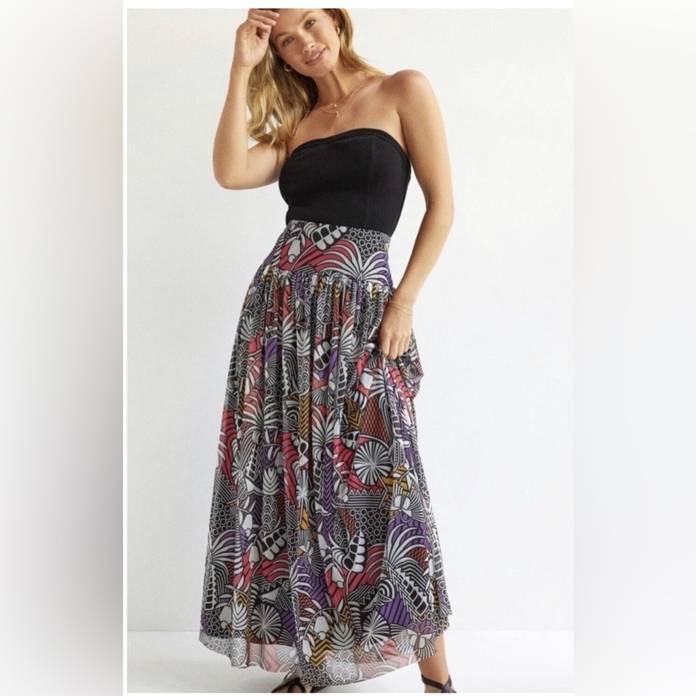Farm Rio Maxi Skirt Size Large